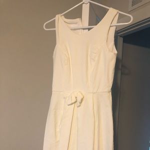 White Lulus dress with bow
